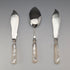 Late 19th Century British Antique Mother-of-Pearl Handle Silver Plated Dessert Serving Set in a Case